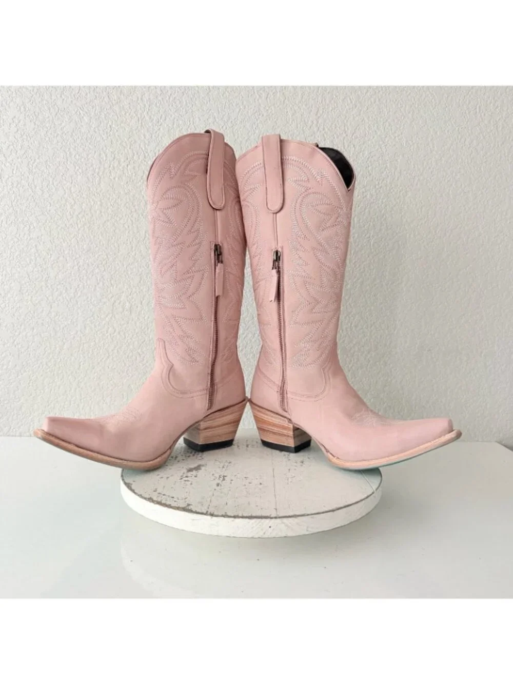 Lane SMOKESHOW Pink Cowboy Boots Western Cowgirl Mid Calf Tall Womens Size 9.5 - Picture 9 of 13